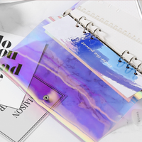 Couverture pour planificateur holographique A6, dispositif Transparent avec pince bineuse