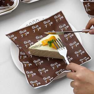 Papier d'emballage pour sandwichs et hamburgers, biodégradable, écologique, jetable, recyclable, de qualité alimentaire, imperméable, résistant à la graisse, avec logo - Product Image 4