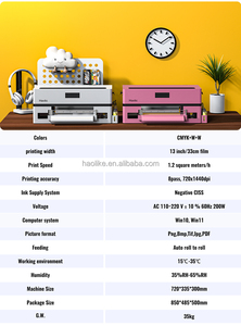 เครื่องพิมพ์ DTF สีชมพูรุ่นใหม่ ขายดี หัวพิมพ์ Epson ความเร็วสูง แบบม้วนต่อม้วน รับประกัน 1 ปี - ปรับแต่งเสื้อยืดเองได้ - Product Image 3