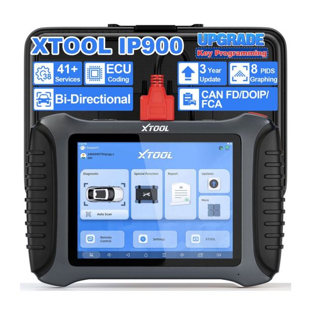 IP900 Bi-Directional Engine Analyzer OBD2 Scan Tool with ECU Coding & Diagnostic Features 12V 2-Year Warranty for Cars
