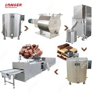 Automatic Chocolate Ball Moulding Melting Tempering Making Machine Equipment Chocolate Drops Production Line