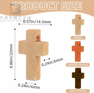 50 Piezas <span class=keywords><strong>de</strong></span> <span class=keywords><strong>Cruz</strong></span> <span class=keywords><strong>de</strong></span> Madera Colorida, Mini Colgantes <span class=keywords><strong>de</strong></span> <span class=keywords><strong>Cruz</strong></span> <span class=keywords><strong>de</strong></span> Madera para Manualidades, Joyería, Proyectos <span class=keywords><strong>de</strong></span> Arte, Decoración del Hogar - Product Image 2