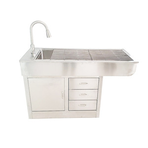 2024 New Arrival Veterinary Multi-Functional Dog Cat Treatment Grooming Table Disposal Table Grooming Machine Stainless