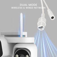 GW-P13FD-M2R HiEasy Cámara de Seguridad Inalámbrica WIFI para el Hogar, Multisensor, 4 Lentes, Pantalla 4K 8MP, PTZ, Panorámica de 360°, Visión Nocturna para Exteriores