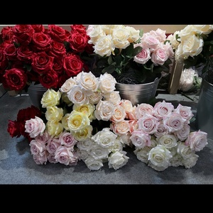 <span class=keywords><strong>Bouquet</strong></span> <span class=keywords><strong>de</strong></span> roses artificielles <span class=keywords><strong>de</strong></span> haute qualité pour mariage, 2019, fausses fleurs, pour décoration <span class=keywords><strong>de</strong></span> mariage, pour événement, prix abordable - Product Image 2