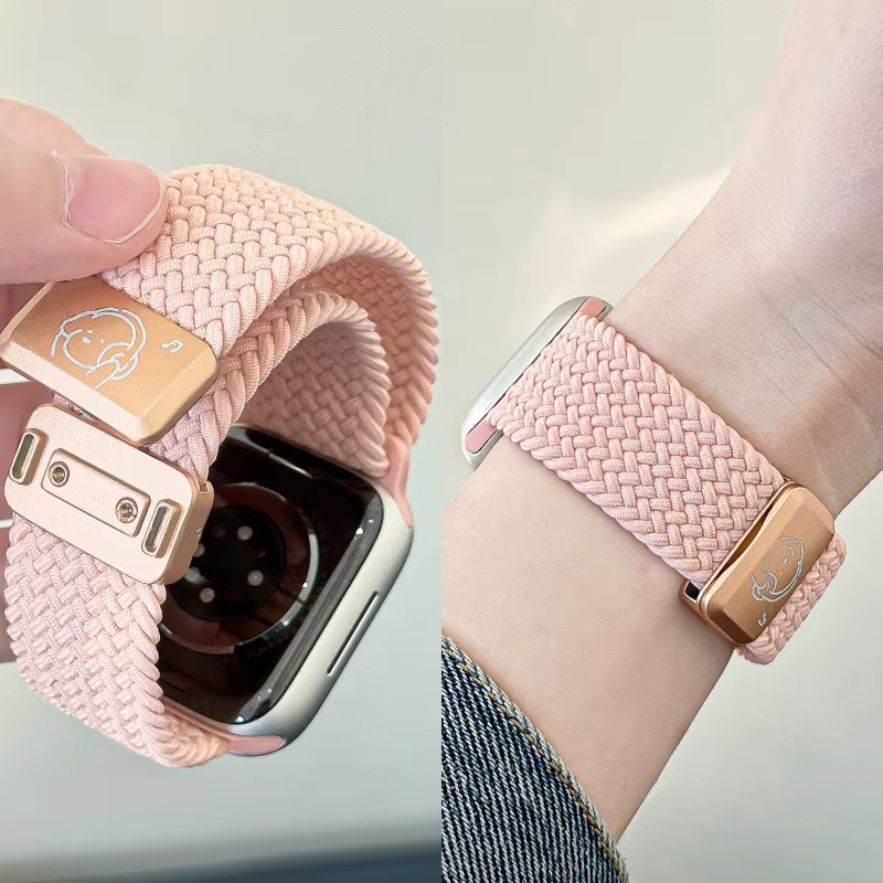Magnete rosa sabbia con cartone animato di cucciolo musicale