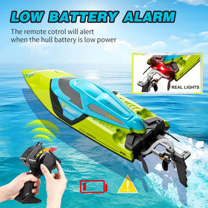 Радиоуправляемая лодка WGNRC S2 <span class=keywords><strong>2</strong></span>.4 ГГц, профессиональная, водонепроницаемая, для гонок, скорость 70 км/ч, с LED-подсветкой - Product Image 6