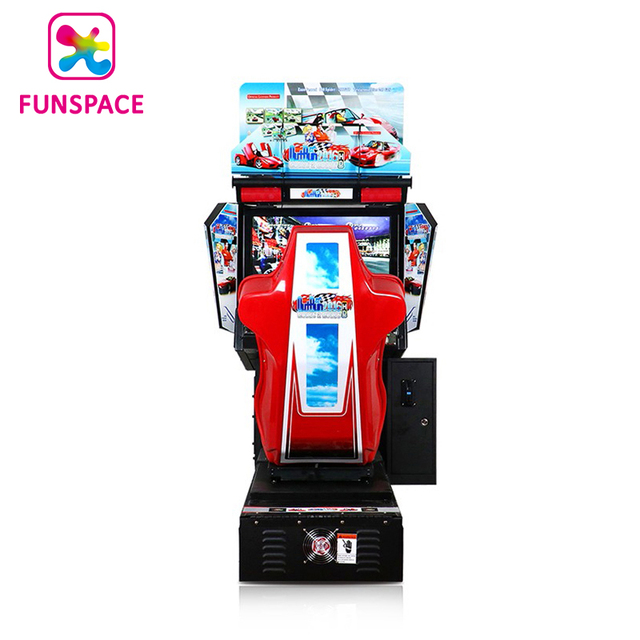 32 LCD Driving Gaming Simulator Car Racing Outrun Coin Operated Arcade Games Machine Motion Racing Simulator