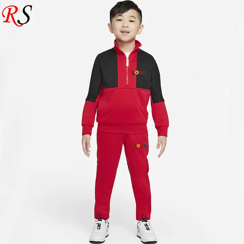 Fleece New Custom Kids Tracksuit Winter Clothing Outfit Children s Sportswear Wholesale