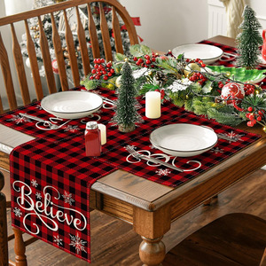 4pcs Christmas Plaid Dining Table & Kitchen Décor Holiday <b>Placemats</b> Heat Resistant Mats Christmas Tree Collection <b>Placemat</b> - Product Image 5
