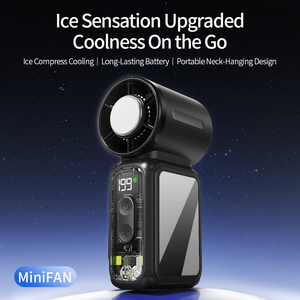 Ventilador de Mano Portátil Mini USB Recargable, Funciona con Batería, para Viajes, Campamentos, Hoteles y <span class=keywords><strong>Playa</strong></span> - Product Image 2