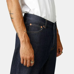 Pantalones de Mezclilla Ajustados de Moda para Hombre, Estilo Hip Hop, Corte Recto, Tela Delgada de Verano, Casuales, OEM - Product Image 1