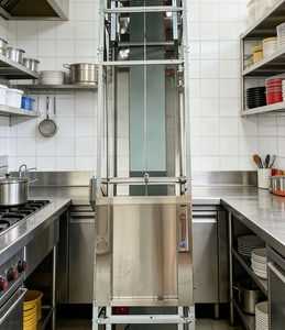 Monte-charge alimentaire moderne pour <span class=keywords><strong>restaurant</strong></span>, avec profil en aluminium et mécanisme de traction – Vente chaude - Product Image 2