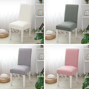 Waterproof Elastic Spandex Velvet <b>Chair</b> Slipcover Set for <b>Kitchen</b> Dining Room Comfortable Seat <b>Cover</b> - Product Image 5