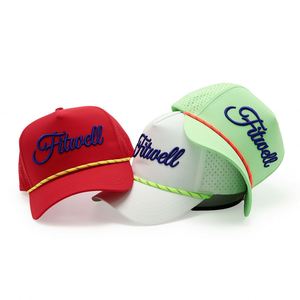 OEM Custom Design Your Own 3d Embroidery Logo 5 Panel Nylon <b>Golf</b> Rope <b>Waterproof</b> Sports Baseball Cap <b>Hat</b> - Product Image 6