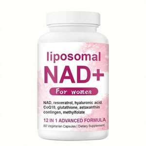 Capsules liposomales NAD pour femmes, marque privée OEM, CoQ10, glutathion, astaxanthine, 12-en-1, anti-âge, compléments alimentaires - Product Image 1
