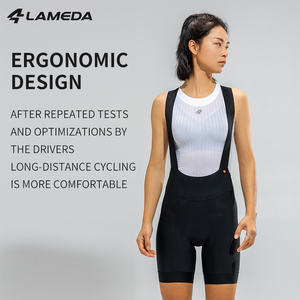 Pantaloncini da <span class=keywords><strong>Ciclismo</strong></span> Riflettenti da Donna Taglie Forti, Abbigliamento Ciclistico Senza Cuciture in Nylon, Personalizzabile con Nome della Squadra OEM - Product Image 3