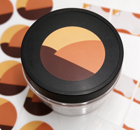 Autocollant adhésif personnalisé avec votre logo, autocollant en vinyle imperméable pour bouteille, pot, emballage de produits cosmétiques et de soins de la peau, étiquette adhésive