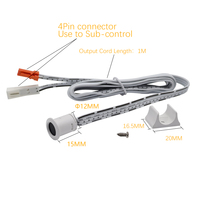 Série Max 5 ans 1512 Interrupteur à capteur de mouvement de main 5V 12V 24V pour placard, armoire, penderie