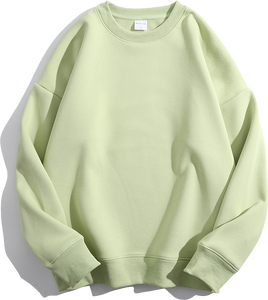 Maßgefertigter Polar Fleece Blanko Baumwoll-Unisex Oversized Rundhals-Pullover Sweatshirt Streetwear Rosa Herren-Sweatshirt - Product Image 4