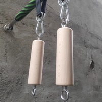 TL-001 Equipo de Entrenamiento de Gimnasio Integrado de Madera Duradera para Escalada en Roca, Fortalecimiento de Agarre, Ejercicio Muscular de Brazos y Antebrazos