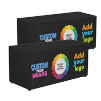 Nappes classiques multi-tailles personnalisables avec logo, en polyester/coton extensible, lavables en machine pour hôtels, banquets, expositions, comptoirs