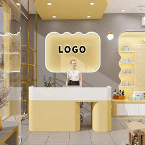 Luxury Cosmetics Store Interior Design Turnkey Beauty Retail Fixtures Custom <b>Display</b> <b>Cabinet</b> Makeup Shop Furniture Manufacturer - Product Image 1