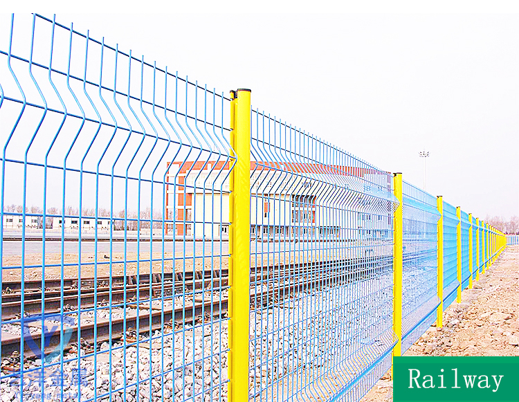 High Quality 50x200mm Screen Pvc Coated Professional V Folds 3d Welded Curved Wire Mesh Metal Panel Garden Fence
