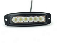 Nueva Lámpara de Trabajo LED de 18W, IP67 Impermeable, Haz de Luz Concentrado, para Camiones, SUV y Vehículos Todoterreno