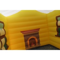 Expédition rapide par avion, maison de Noël gonflable 3x3m, grande tente de fête gonflable, cabane de vacances