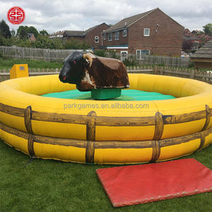 Toro Mecánico Inflable Comercial Marrón para Juegos de Rodeo al Aire Libre - Product Image 3