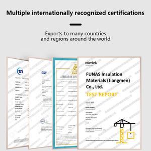 Tubo de <span class=keywords><strong>Aislamiento</strong></span> de Espuma de Goma NBR Funas de 25 mm de Espesor, <span class=keywords><strong>Cubierta</strong></span> de Tubería de Celda Cerrada para Tuberías de Agua Fría y Líneas Refrigeradas - Product Image 4
