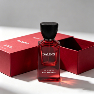 Flacon de parfum vide en verre <span class=keywords><strong>carré</strong></span> de luxe 30ml 50ml 100ml avec bouchon en <span class=keywords><strong>bois</strong></span>, flacon de parfum rectangulaire, boîte personnalisée - Product Image 5