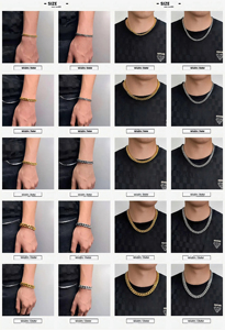 สร้อยคอสแตนเลสสตีลฮิปฮอป18K สุดคลาสสิกสำหรับผู้ชายโซ่คิวบาขัดสี่ด้านขนาด5มม. - Product Image 6