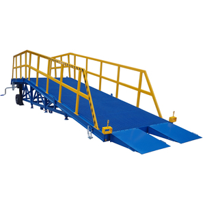 Rampe de chargement mobile pour conteneurs, hauteur réglable, pour chariot élévateur, rampe de quai manuelle, élévateur de quai de chargement - Product Image 1