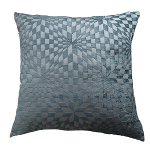 Valentine Blue and White Custom Pillow Decorative Embroidered <strong>Large</strong> Printed Striped <strong>Cushion</strong> <strong>Cover</strong> - Product Image 2