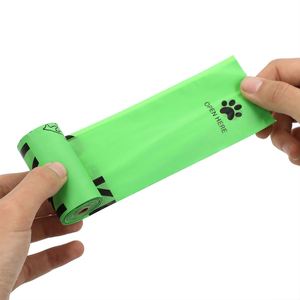 Customized High Quality Eco-Friendly Logo Printed <b>Compostable</b> PE Recycled Dog Waste <b>Bags</b> with Odor Control for Pets - Product Image 5