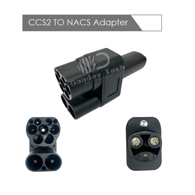 250A CCS2 to NACS DC Fast Charging Adapter Pocket-sized EV Charger Connector for Tesla Model 3/Y/S/X Cybertruck