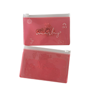 Emballage de bijoux personnalisé de luxe Sac en plastique à fermeture éclair Sac à fermeture éclair mignon et souple pour boucle d'oreille Logo réutilisable Mini sac pochette à fermeture éclair PVC EVA