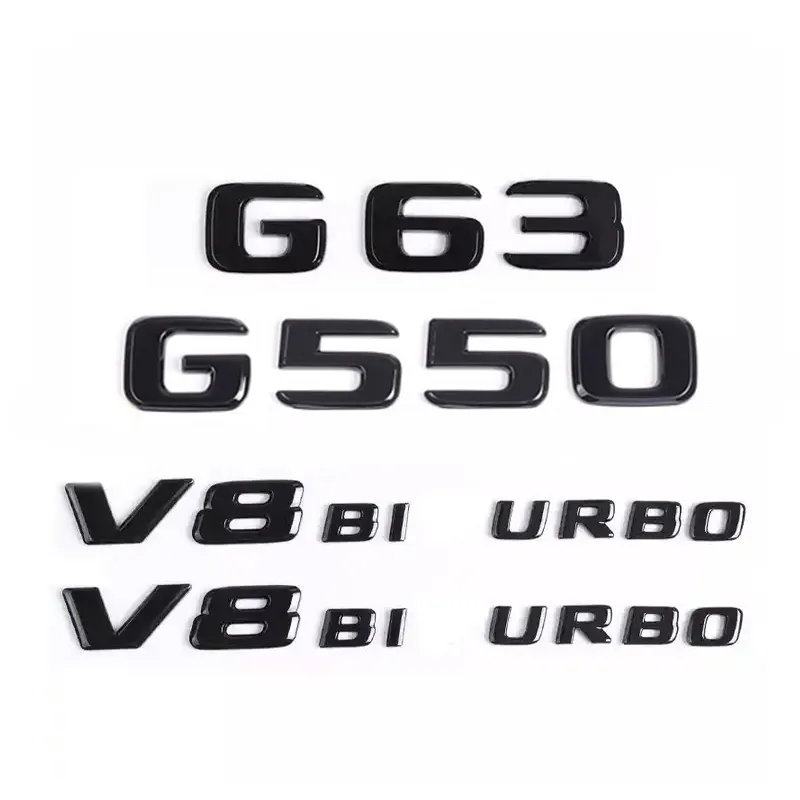 סמל פגוש רכב ABS תלת מימד G65 G63 G500 G350 G550 מדבקות ל-G דרגה W463 W464 תגים אביזרי רכב