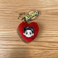 Porte-clés en peluche de 6 cm avec personnage de dessin animé, pendentif porte-nom KEONHO JUHOON SEONGHYEON, décoration de sac Kawaii, cadeau pour fans