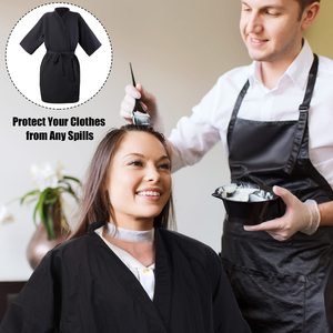 Disposable <strong>White</strong> Cloth Wrap Spa Robe Cape and <strong>Kimono</strong> for Salons and Massages - Product Image 4