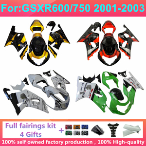 Kit de carénage complet pour moto compatible avec GSXR600 GSXR750 Gsx600r Gsx750r <span class=keywords><strong>GSXR</strong></span> 600 <span class=keywords><strong>750</strong></span> <span class=keywords><strong>2001</strong></span> 2002 2003 K1 Kits de carénages 01 02 03 Zxmt - Product Image 3