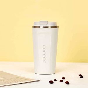 Simple 304 Stainless Steel <b>Coffee</b> Mug Portable Car Thermos Business Office Gift Dual-Drink Mug - Product Image 4