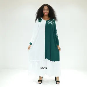 Loose-fitting gown ladies modern dress african SG476F Togo clothing Traditional Muslim attire