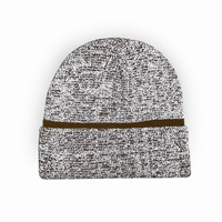 Bonnets de sport réfléchissants de sécurité personnalisés bonnet de montre en tricot chapeaux d'hiver personnalisés bonnet de manchette à rayures 3M randonnée de nuit marche vélo