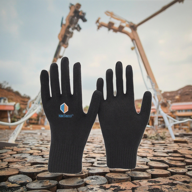 NMSHIELD 10 Gauge Acrylic Knitted Gloves Work Custom Touchscreen Gloves Outdoor Warm Winter Gloves