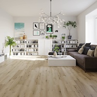 Wohnbereich Eichenholz Geprägte Rutschfeste PVC Luxus-Vinylböden für Hotels Wasserdichter LVT SPC WPC