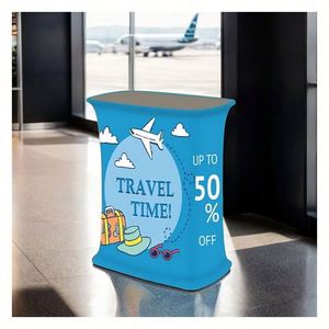 Custom Square Pop up <b>Table</b> <b>Foldable</b> <b>Table</b> Other Trade Show Equipment Promo Products Pop up Booth for Events - Product Image 1