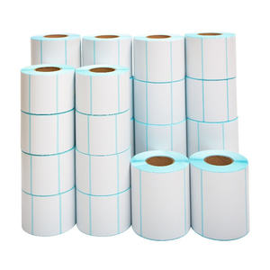 Fábrica Supermercado Autoadhesivo Congelador de alimentos Código de barras Papel térmico en blanco Etiquetas de precio Envío Impresora Rollo de pegatinas - Product Image 5